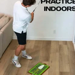 Golf Training Mat For Swing Detection Batting,Golf Swing Practice Mat Hit Ball Track Direction Track Mat Hit Mat Golf Training Mat