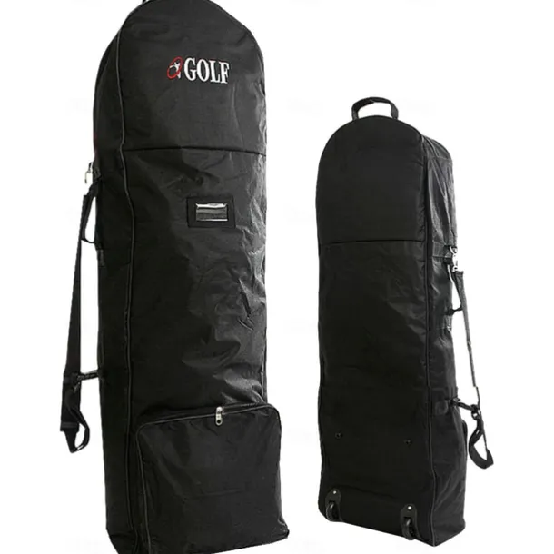 Golf Travel Bag with Wheels Heavy-Duty Golf Club Travel Cover Adjustable Strap Universal Size for Airlines Golf Aviation Bag