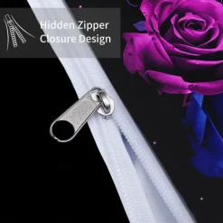 Gothic Cool Skull Floral Print 3-Piece Duvet Cover Set Bedding Set - Unique and Artistic Design - Includes Duvet Cover and Pillowcases - Soft and Durable Fabric - Perfect for Adding an Edgy Touch to Your Bedroom Decor