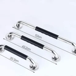 Grab Bars For Shower,304 Stainless Steel Handrail Bathroom Bathtub Elderly Disabled Toilet Toilet Safety Non-Slip Toilet Railing
