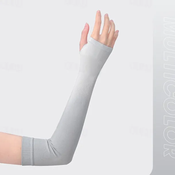 Gradient Color Ice Sleeves Women's Summer Ice Silk Sun Protection Sleeves Driving Cycling Arm Protection Anti-ultraviolet
