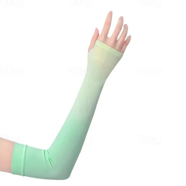 Gradient Color Ice Sleeves Women's Summer Ice Silk Sun Protection Sleeves Driving Cycling Arm Protection Anti-ultraviolet