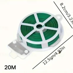 Green Cable Ties With Cutter, Garden Plant Ties Reusable, Green Twist Ties For Plants Gardening Tomatoes Tie Garden Ties For Plants,Garden Twist Ties Flowers Climbing