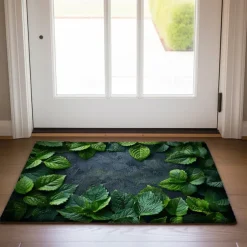 Green Grass Doormat Kitchen Mat Floor Mat Non-Slip Area Rug Oil Proof Rug Indoor Outdoor Mat Bedroom Decor Bathroom Mat Entrance Rug