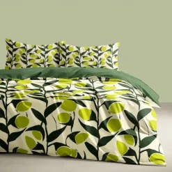 Green Leaves Pattern Duvet Cover Set Set Soft 3-Piece Luxury Cotton Bedding Set Home Decor Gift Twin Full King Queen Size Duvet Cover