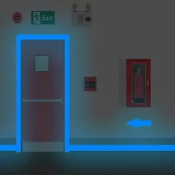 Green Light Blue Light Luminous Tape Self-Adhesive Fluorescent Tape Home Decoration Halloween Decoration Tap