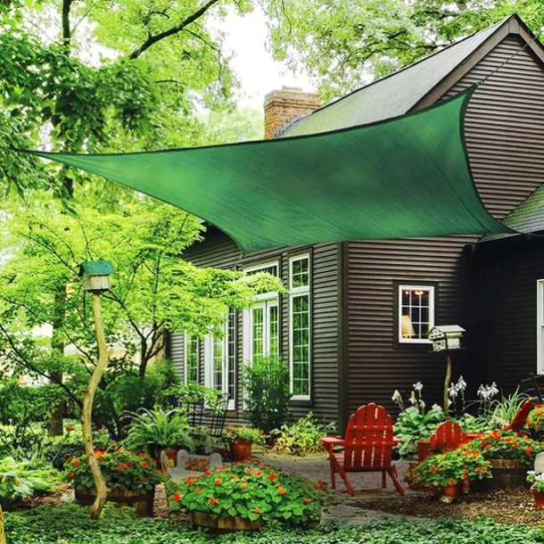 Green Sun Shade Cloth, Dense Shading Heat Insulation Net, Shading Cloth, Sun And Snow Protecting For Balcony, Courtyard, RV Camping