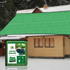 Green Sun Shade Cloth, Dense Shading Heat Insulation Net, Shading Cloth, Sun And Snow Protecting For Balcony, Courtyard, RV Camping
