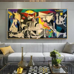 Guernica By Picasso Oil Paintings Reproductions Famous Wall Art Canvas Picasso Pictures Home Wall Decor Decor Rolled Canvas No Frame Unstretched