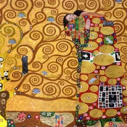 Gustav Klimt the Fulfillment Reproduction Oil Painting on Canvas Posters and Prints Scandinavian Wall Picture for Living Room