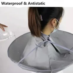 Hair Apron Cape Hairstylist Simple Design Pattern Waterproof Haircut Cloth Wrap Protects Hair Cutting Cloak Umbrella Cape Use At Salon Barber Home Or Salon Stylist Hairdressing