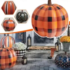 Halloween Pumpkin Balloon Decoration Party Decoration Large Inflatable Pumpkin Balloon Halloween For Home Garden Outdoor Lawn Yard Horror Props Kids