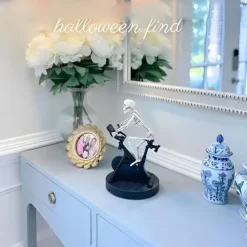 Halloween Animatronics Skeleton,Animatronic Skeleton Riding Bicycle Halloween Decoration,Funny Animatronic Skeleton On Spin Bike,Skeleton Man Holiday Themed Figurines,Skeleton Halloween Decor