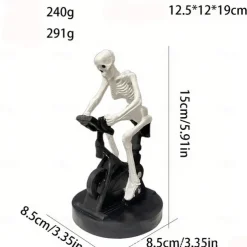 Halloween Animatronics Skeleton,Animatronic Skeleton Riding Bicycle Halloween Decoration,Funny Animatronic Skeleton On Spin Bike,Skeleton Man Holiday Themed Figurines,Skeleton Halloween Decor