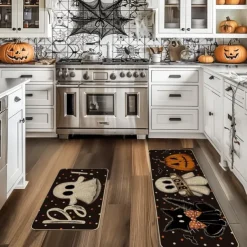 Halloween Area Rug Kitchen Mat Non-Slip Oil Proof Floor Mat Livingroom Rug Indoor Outdoor Mat Bedroom Decor Bathroom Mat Entrance Rug Door Mat