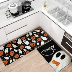 Halloween Area Rug Kitchen Mat Non-Slip Oil Proof Floor Mat Livingroom Rug Indoor Outdoor Mat Bedroom Decor Bathroom Mat Entrance Rug Door Mat