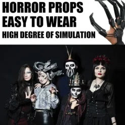 Halloween Articulated Finger Extensions, Halloween Articulated Fingers, 3D Printed Flexible Finger Extensions Fits All Finger Sizes Articulated Fingers