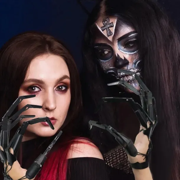 Halloween Articulated Finger Extensions, Halloween Articulated Fingers, 3D Printed Flexible Finger Extensions Fits All Finger Sizes Articulated Fingers