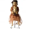 Halloween Automaton - Cursed Girl on Animated Rocking Horse - 105cm - Animatronics - Mains Powered - Quick and Easy Assembly
