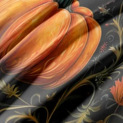 Halloween Autumn Pumpkin Duvet Cover Set - Includes Duvet Cover and Pillowcases - Festive and Cozy Design - Soft and Comfortable Fabric - Perfect for Halloween and Fall Home Decor