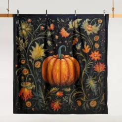 Halloween Autumn Pumpkin Duvet Cover Set - Includes Duvet Cover and Pillowcases - Festive and Cozy Design - Soft and Comfortable Fabric - Perfect for Halloween and Fall Home Decor