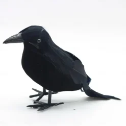 Halloween black crow props simulation flocking crow party supplies ornament decoration