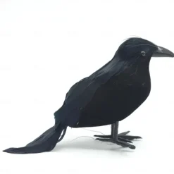 Halloween black crow props simulation flocking crow party supplies ornament decoration