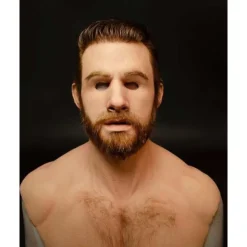 Halloween Christmas Mask Headgear, Fierce Black Haired Old Man Mask Simulation Character Mask Masquerade Play Props Funky Cosplay Accessory