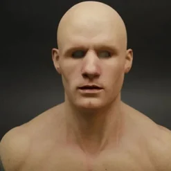 Halloween Christmas Mask Headgear, Fierce Black Haired Old Man Mask Simulation Character Mask Masquerade Play Props Funky Cosplay Accessory