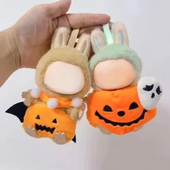 Halloween Clothes Sets for 17cm Dolls(Only Clothing No Doll) Clothing Accessories, Soft Cotton Hats Outfits for Doll Garment Replacement