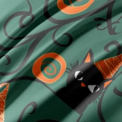 Halloween Collection Duvet Cover Set 3 Piece Set Jack O Lantern Pumpkin Super Soft Skin-friendly Long-lasting