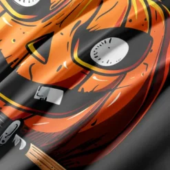 Halloween Collection Duvet Cover Set Jack O Lantern Pumpkin 3 Piece Set Super Soft Skin-friendly Long-lasting