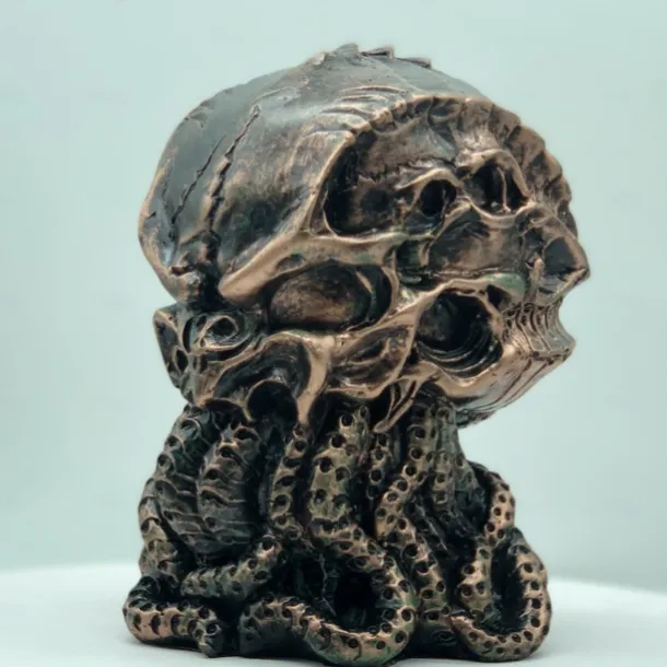 Halloween Cthulhu Skull Cthulhu Myth Statue Cthulhu Skull Resin Ornament Octopus Halloween Skeleton Decoration