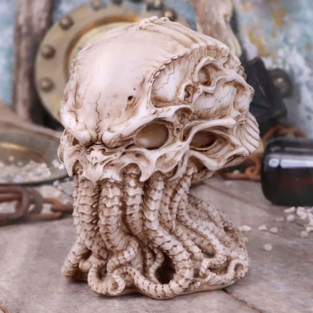 Halloween Cthulhu Skull Cthulhu Myth Statue Cthulhu Skull Resin Ornament Octopus Halloween Skeleton Decoration