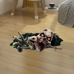 Halloween 3D Horror Stickers, Spooky Halloween Decorations for Parties, Festivals, and Haunted Houses, Creepy Atmosphere Enhancers, Ideal for Trick-or-Treat Events