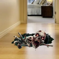 Halloween 3D Horror Stickers, Spooky Halloween Decorations for Parties, Festivals, and Haunted Houses, Creepy Atmosphere Enhancers, Ideal for Trick-or-Treat Events