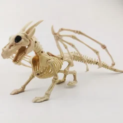 Halloween Decoration Dragon Skeleton Plastic Bones with Posable Joints for Pose Skeleton Prop Indoor / Outdoor Spooky Scene Party Favors Décor.