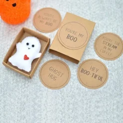 Halloween Decoration Gift Cute Ghost Box Halloween Decoration Gift Love Gifts for Friend with a Romantic Cute Ghost for Him Her | You're My Boo Card