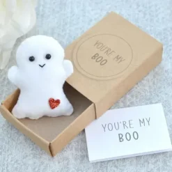 Halloween Decoration Gift Cute Ghost Box Halloween Decoration Gift Love Gifts for Friend with a Romantic Cute Ghost for Him Her | You're My Boo Card