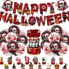 Halloween Decoration, Halloween Holiday Party Decoration Home Supplies Skull Bloody Balloon Cake Insert Flag Decoration Halloween Skeleton Decoration
