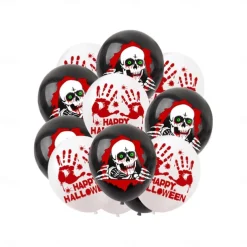 Halloween Decoration, Halloween Holiday Party Decoration Home Supplies Skull Bloody Balloon Cake Insert Flag Decoration Halloween Skeleton Decoration