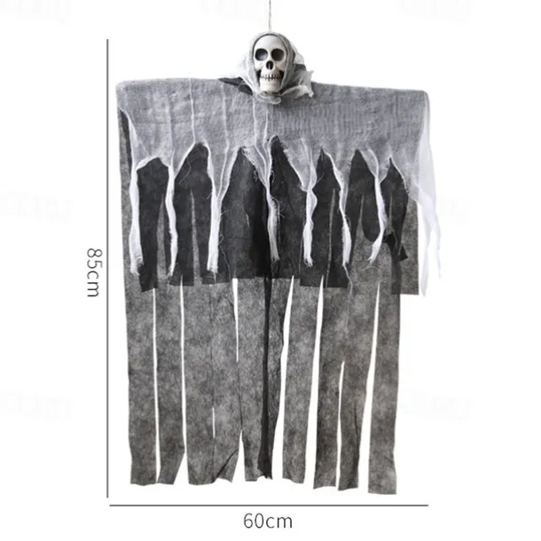 Halloween Decoration Hanging Ghost Skull Head Gauze Ghost Face Ghost House Doorway Terror Props Ghost Pendant Courtyard Decoration