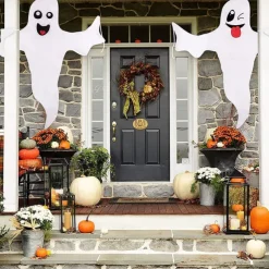 Halloween Decoration Outdoor, Halloween Tree Hugging Ghost Decor, Door Frame Decorations, Lawn Decor, Tree, Ghost Party Supplies