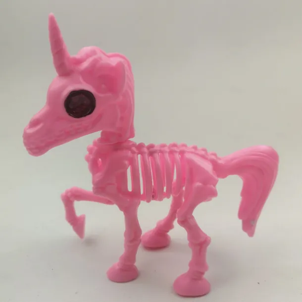 Halloween Decoration Unicorn Skeleton Plastic Bones with Skeleton Prop Indoor / Outdoor Spooky Scene Party Favors