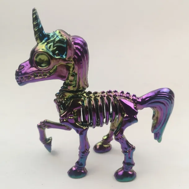 Halloween Decoration Unicorn Skeleton Plastic Bones with Skeleton Prop Indoor / Outdoor Spooky Scene Party Favors