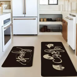 Halloween Decorations Area Rug Kitchen Rug Mat Non-Slip Oil Proof Floor Mat Livingroom Rug Indoor Outdoor Mat Bedroom Decor Bathroom Mat Entrance Rug Door Mat