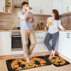 Halloween Decorations Area Rug Kitchen Rug Mat Non-Slip Oil Proof Floor Mat Livingroom Rug Indoor Outdoor Mat Bedroom Decor Bathroom Mat Entrance Rug Door Mat