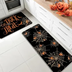 Halloween Decorations Area Rug Kitchen Rug Mat Non-Slip Oil Proof Floor Mat Livingroom Rug Indoor Outdoor Mat Bedroom Decor Bathroom Mat Entrance Rug Door Mat
