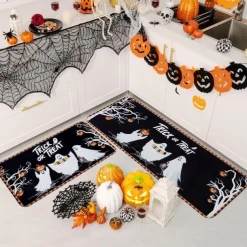 Halloween Decorations Area Rug Kitchen Rug Mat Non-Slip Oil Proof Floor Mat Livingroom Rug Indoor Outdoor Mat Bedroom Decor Bathroom Mat Entrance Rug Door Mat