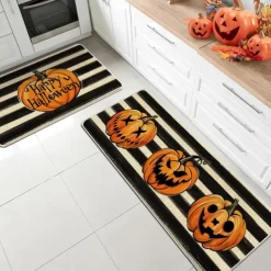 Halloween Decorations Area Rug Kitchen Rug Mat Non-Slip Oil Proof Floor Mat Livingroom Rug Indoor Outdoor Mat Bedroom Decor Bathroom Mat Entrance Rug Door Mat